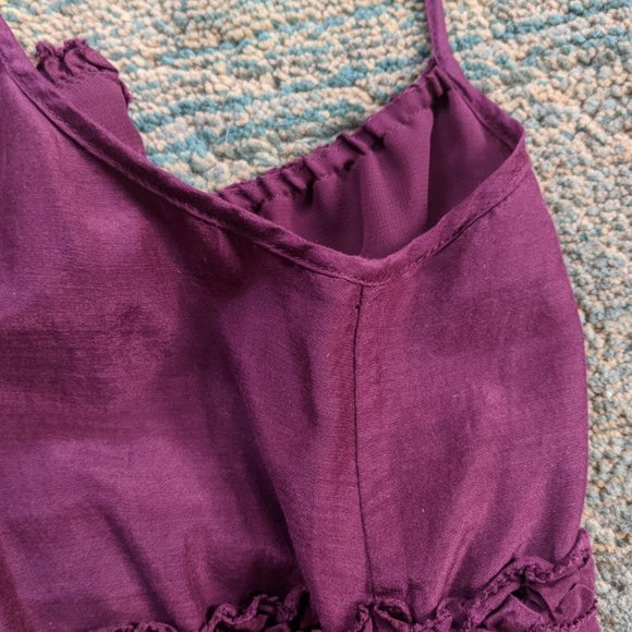 EUC Gap Burgundy Red Cotton/Silk Tank/Cami - Small - Picture 4 of 11